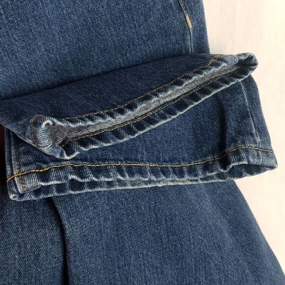 Land's End Women's 12 High Rise Straight Blue Jeans - Picture 4 of 11